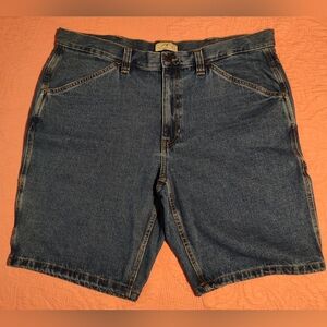 Blue Mountain Denim Utility Work Shorts-Relaxed Fit-Size 40